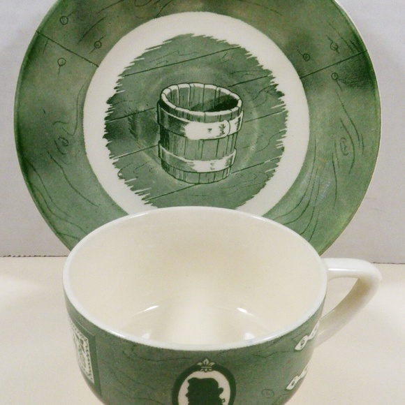 VTG by Royal China Colonial Homestead green tea cup & saucer set - Picture 8 of 8